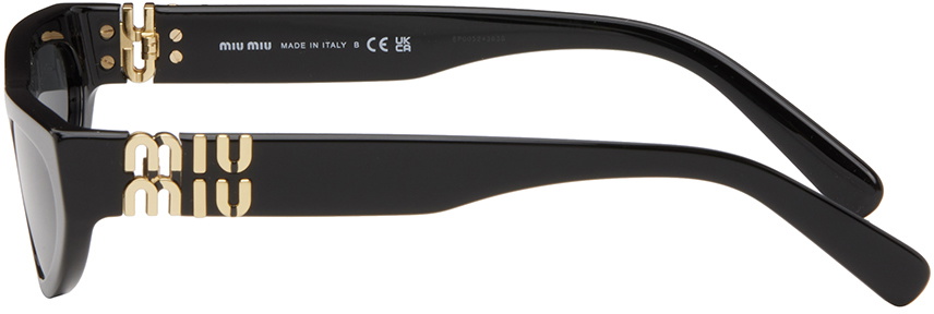 Miu Miu Eyewear Black Glimpse Sunglasses Miu Miu
