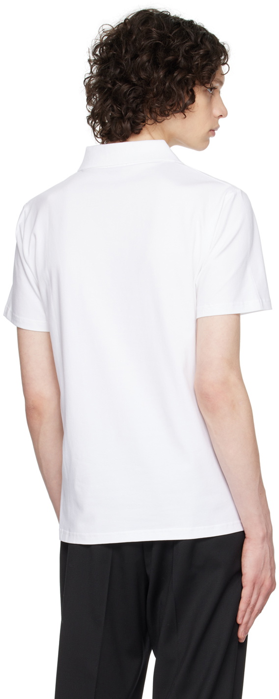 Filippa K White Spread Collar Polo