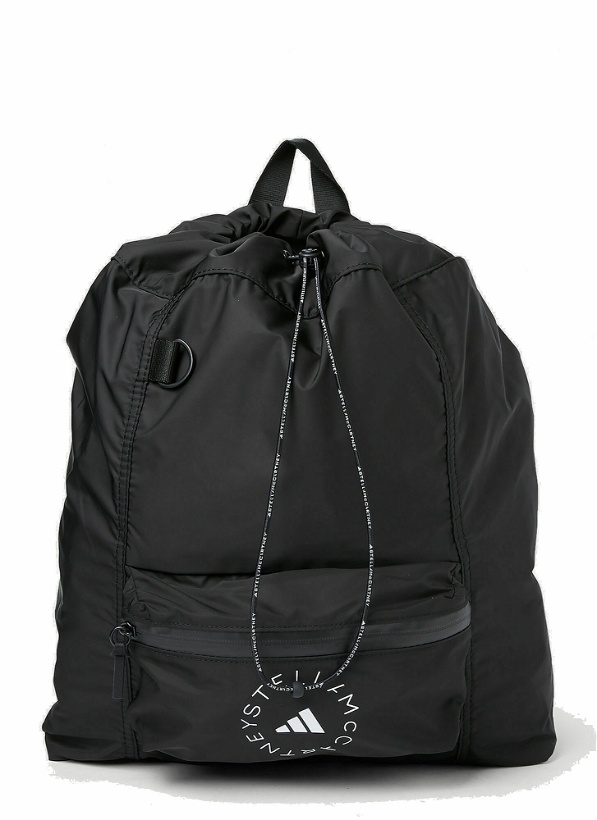 Photo: adidas by Stella McCartney - Logo Print Backpack in Black