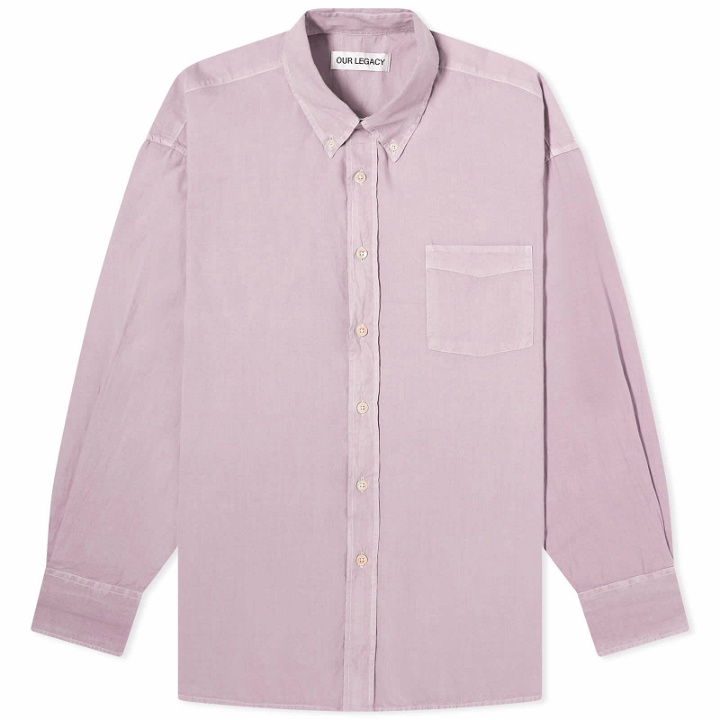 Photo: Our Legacy Men's Borrowed Button Down Shirt in Lilac