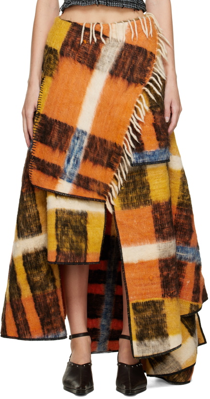 Photo: Luna Del Pinal Multicolor Blanket Skirt