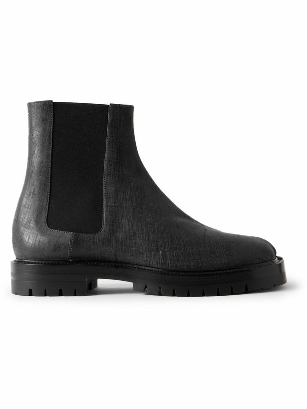 Photo: Maison Margiela - Tabi Leather Chelsea Boots - Black