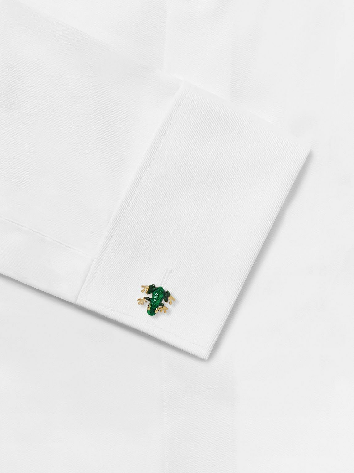 Paul Smith - Frog Gold-Tone Enamel Cufflinks