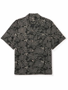 OrSlow - Camp-Collar Floral-Print Voile Shirt - Gray