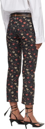 R13 Black Straight-Leg Boy Jeans