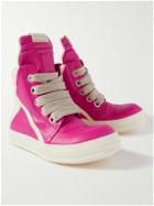 Rick Owens - Geobasket Two-Tone Leather High-Top Sneakers - Pink