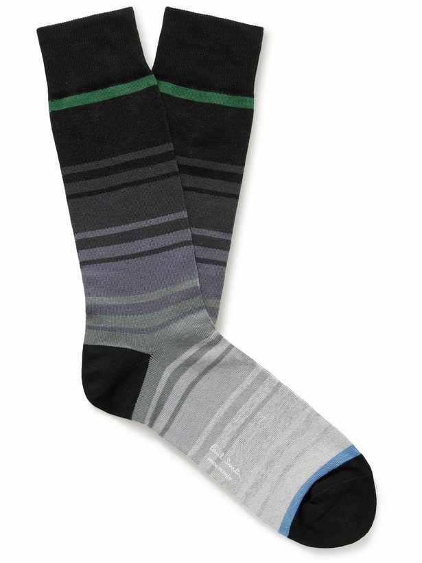 Photo: Paul Smith - David Striped Organic Cotton-Blend Socks