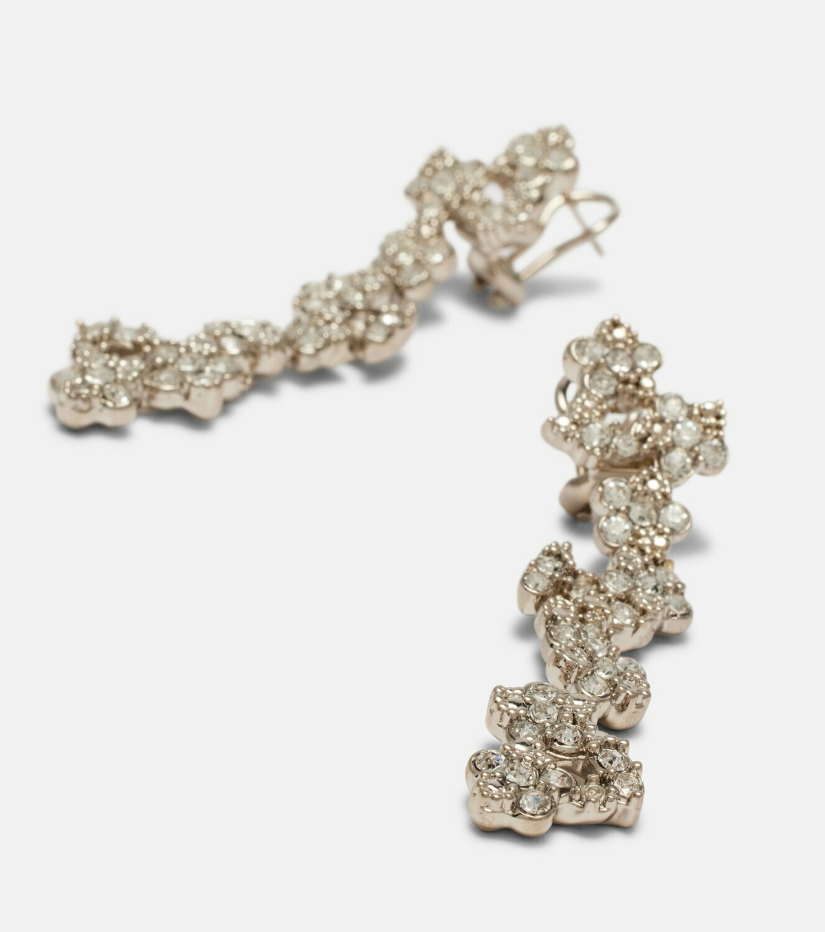 Jil Sander Crystal-embellished drop earrings