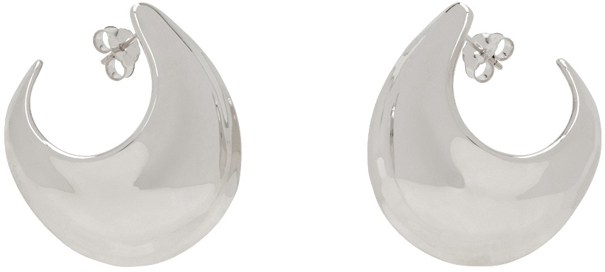 By Pariah Silver Medium Sabine Hoops By Pariah Silver Medium Sabine Hoops