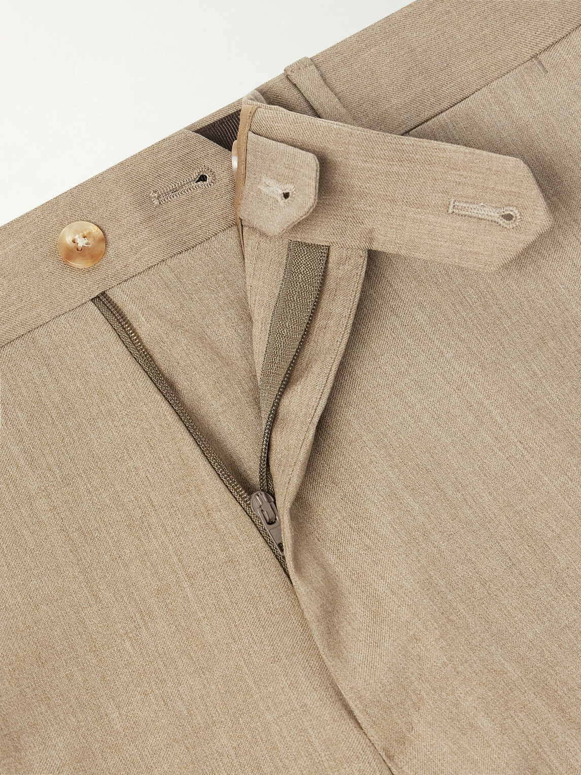 Caruso - Straight-Leg Wool Suit Trousers - Neutrals