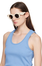 LOEWE Off-White Inflated Round Sunglasses