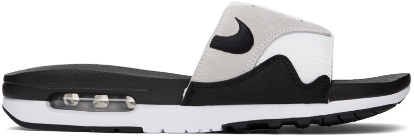 Photo: Nike Black & White Air Max 1 Sandals