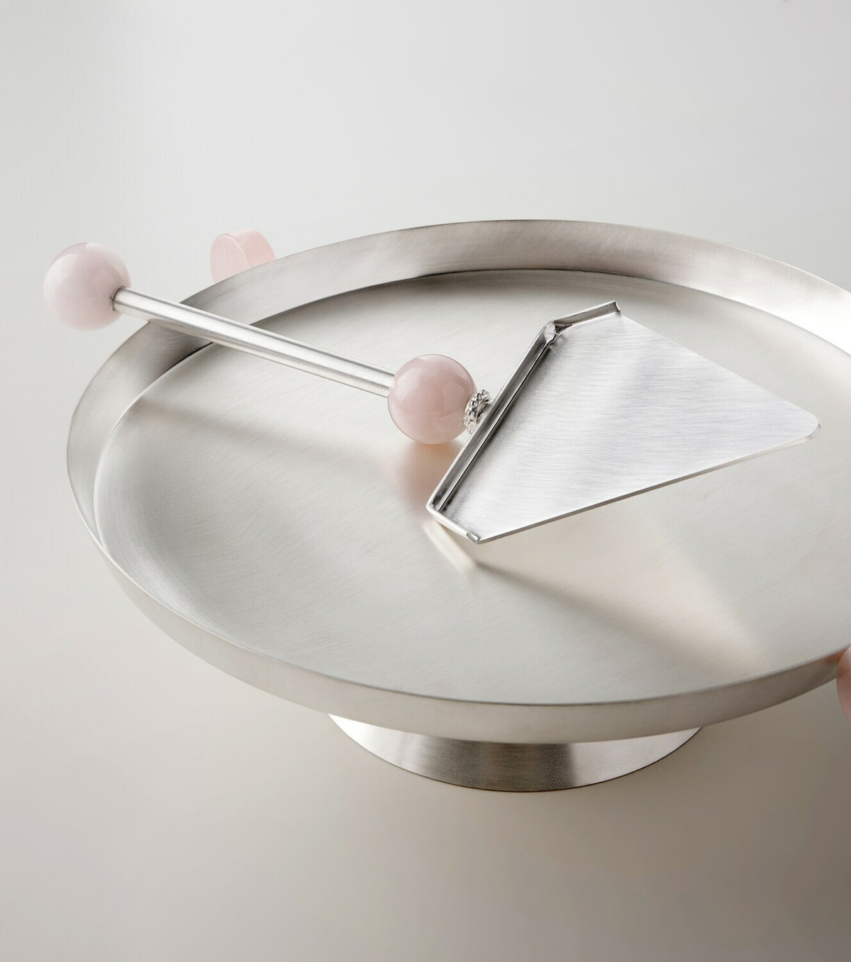 Natalia Criado Embellished silver-plated cake server