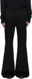 Ann Demeulemeester Black Leek Relaxed Bootcut Trousers