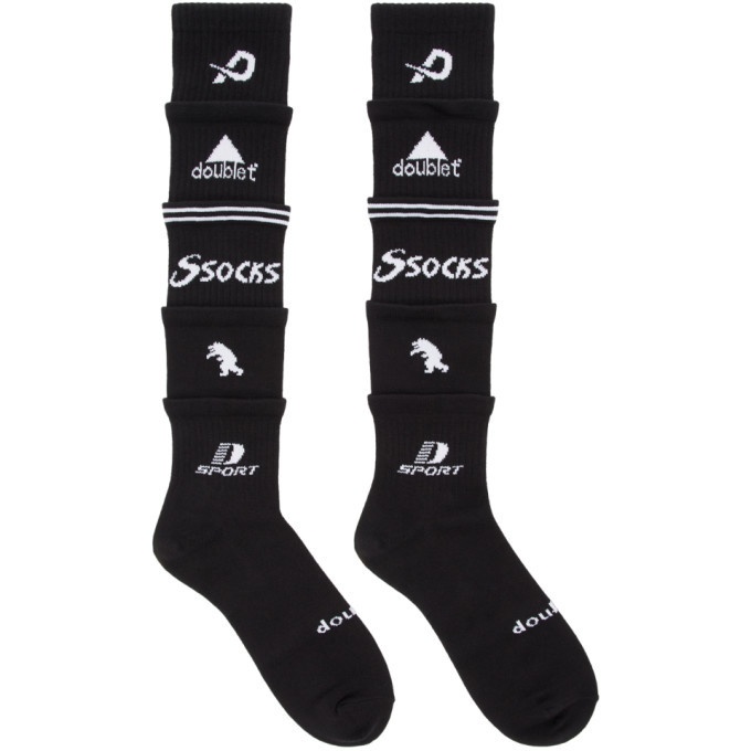 Photo: Doublet Black 5-Layered Socks