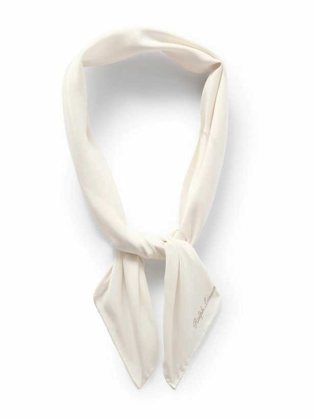 Photo: Ralph Lauren Purple label - Logo-Print Silk Scarf