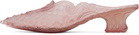 Y/Project Pink Melissa Edition Point Mules