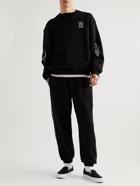 Adish - Logo-Embroidered Cotton-Jersey Sweatshirt - Black