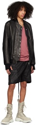11 by Boris Bidjan Saberi Black J3 Leather Jacket