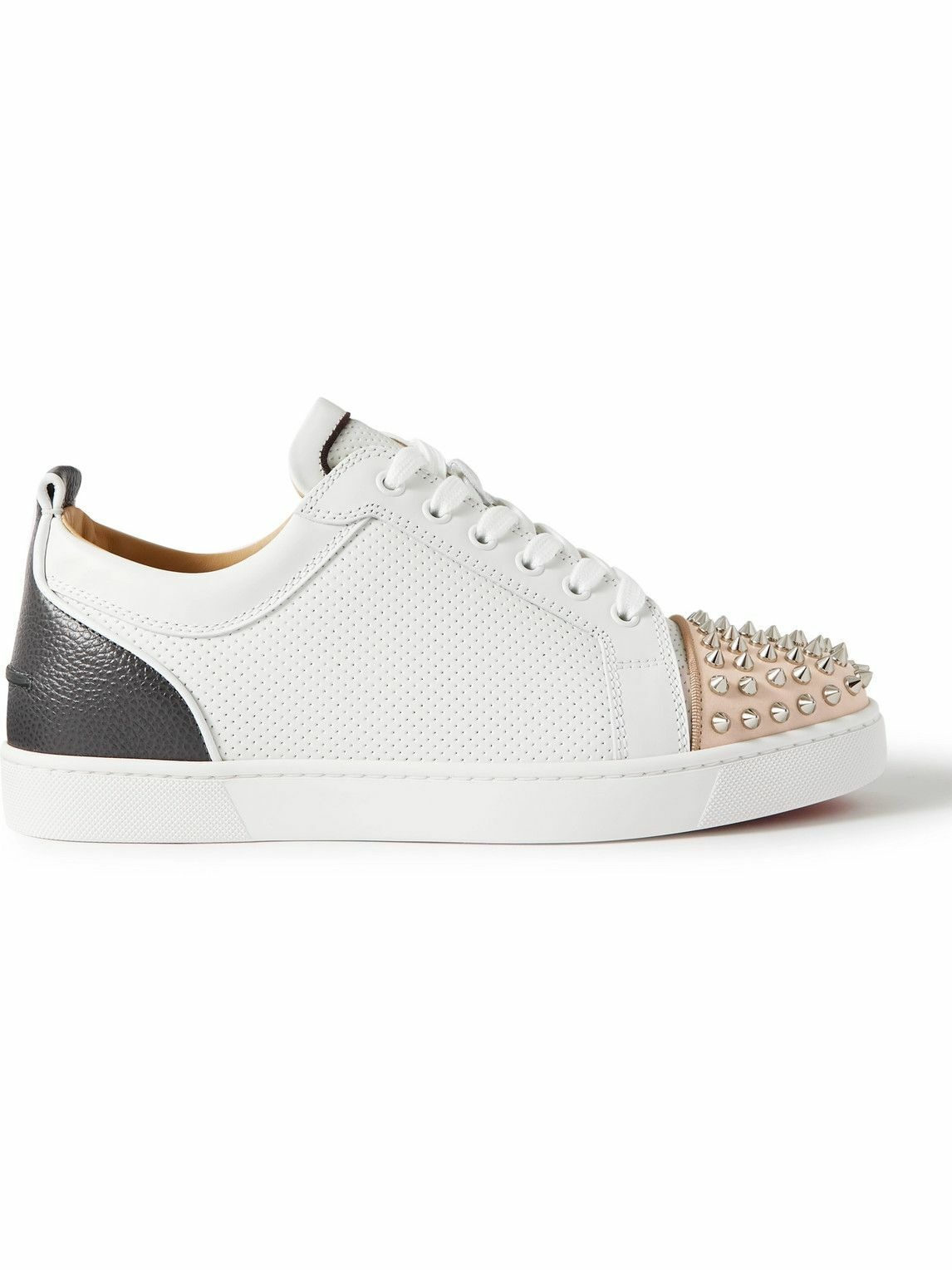 CHRISTIAN LOUBOUTIN: Louis Junior Spikes sneakers in leather