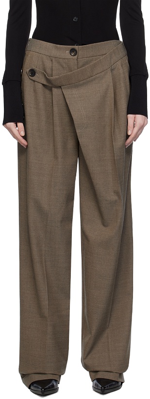 Photo: Peter Do Brown Wrap Trousers