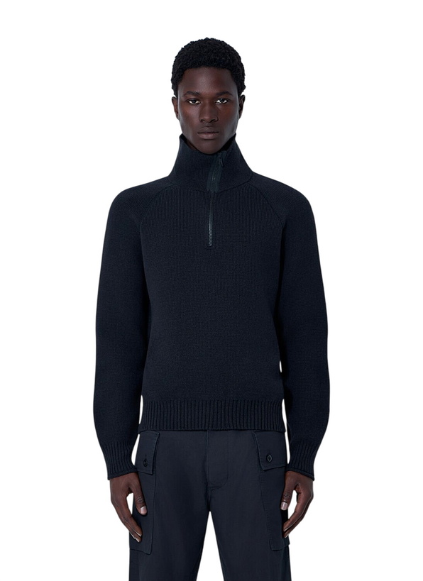 Photo: Margaret Howell High Neck Wool Zip Sweater