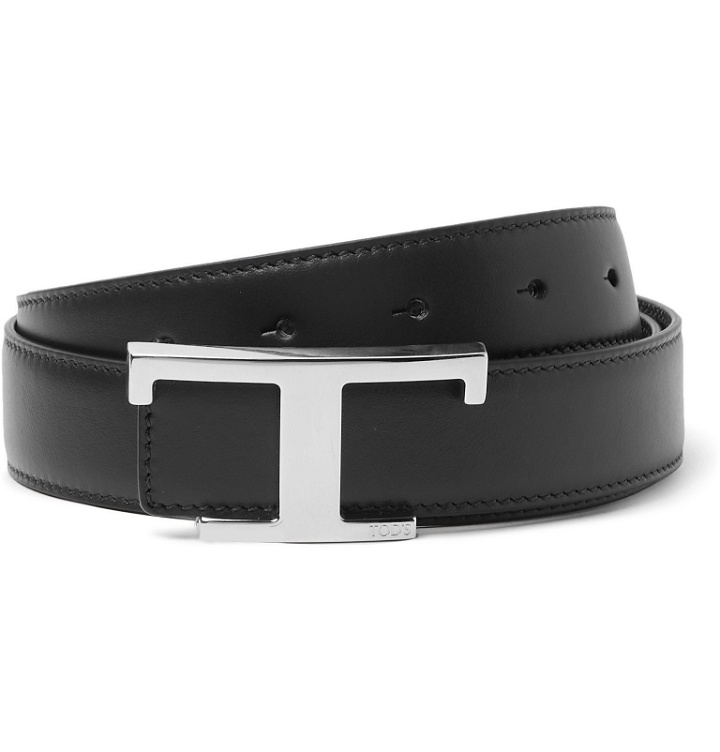 Photo: Tod's - 3cm Reversible Smooth and Full-Grain Leather Belt - Black