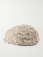 Brunello Cucinelli - Herringbone Knitted Flat Cap - Neutrals