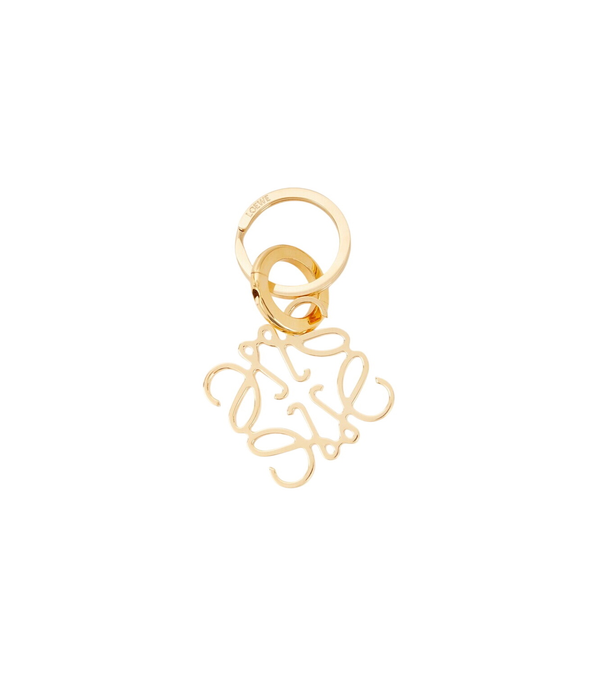 Loewe Brown & Orange Paula's Ibiza Crochet Octopus Keychain Loewe