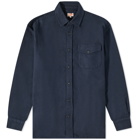 Armor-Lux Men's Gabardine Shirt Jacket in Rich Navy