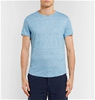 Orlebar Brown - OB-T Slim-Fit Striped Linen-Jersey T-Shirt - Men - Blue