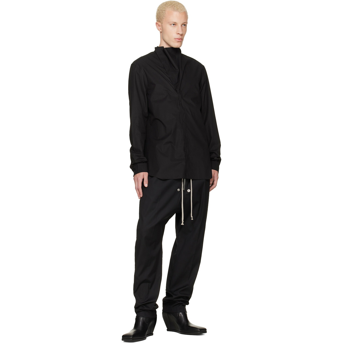 Rick Owens Black Tower Island Shirt