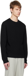 Solid Homme Black Diagonal Detail Sweater