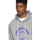 JW Anderson Grey University Logo Hoodie