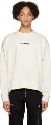 Jil Sander Off-White Crewneck Sweatshirt