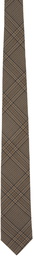 Ernest W. Baker Brown Check Tie