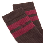 Damson Madder Women's Sporty Calf Socks in Choc 