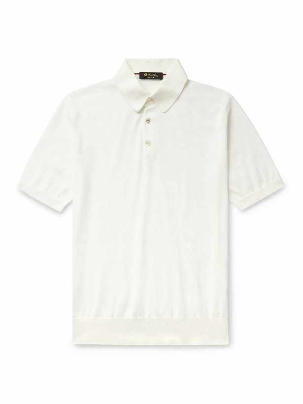 Photo: Loro Piana - Cotton Polo Shirt - White