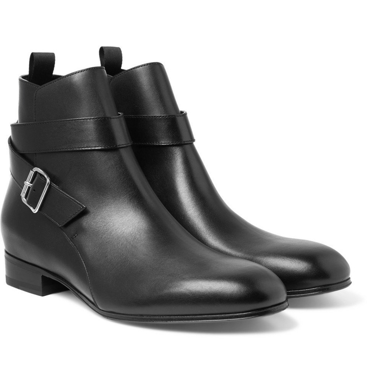 Photo: Balenciaga - Leather Jodhpur Boots - Men - Black