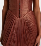 Maria Lucia Hohan Susie silk bustier gown
