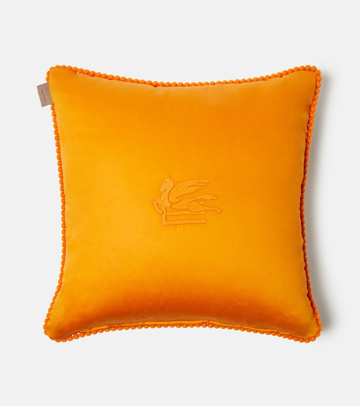 Etro Embroidered cotton cushion