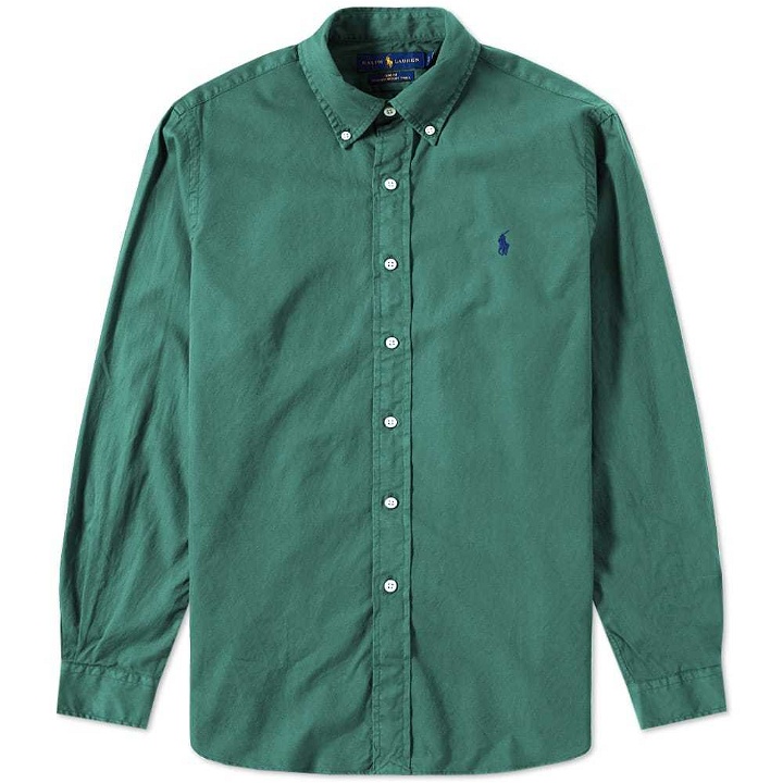 Photo: Polo Ralph Lauren Garment Dyed Button Down Twill Shirt Green