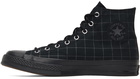 Converse Black Gore-Tex Check Chuck 70 Hi Sneakers