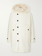 TOTEME - Hooded Shearling-Lined Cotton-Ripstop Parka - Neutrals
