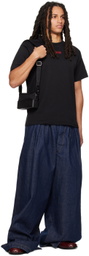 GCDS Black Bonded T-Shirt