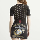 Marine Serre Women's Mini Dress in Black/Inverse Tan