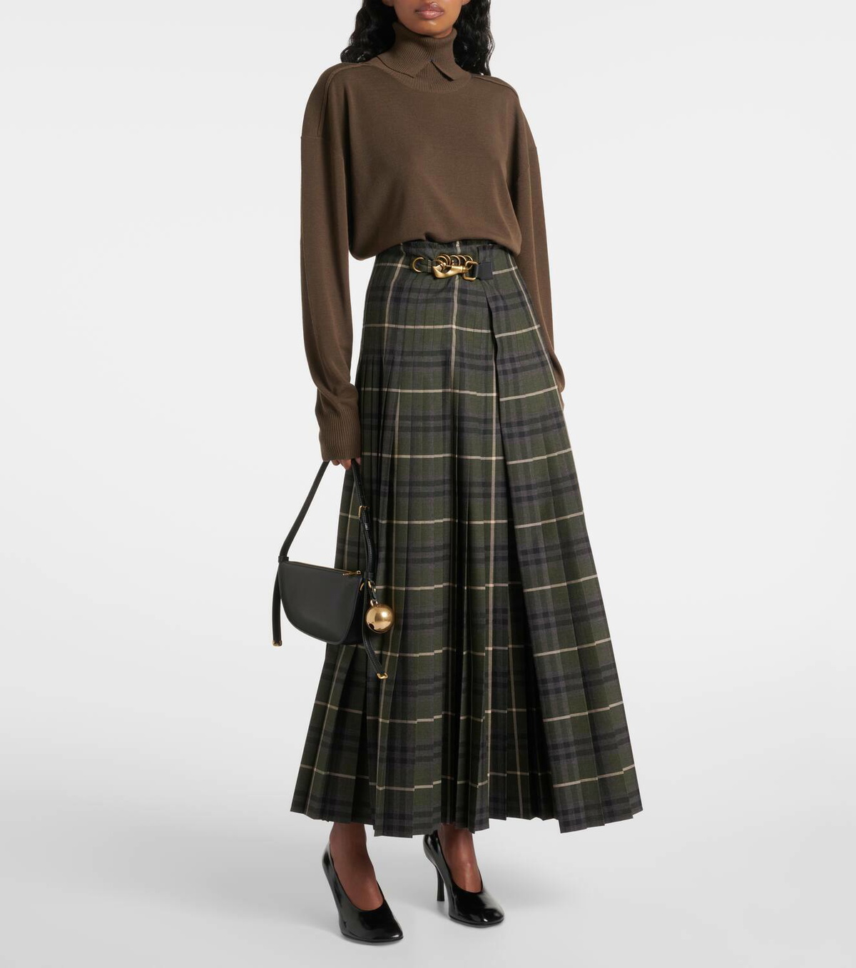 スカート Burberry Maxi skirts Burberry Tartan pleated maxi skirt Burberry