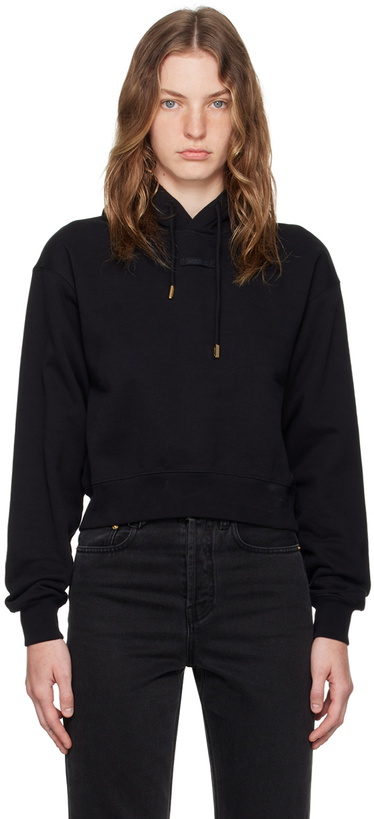 Photo: JACQUEMUS Black Les Classiques 'Le Hoodie Gros Grain' Hoodie