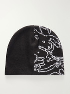 Blue Blue Japan - Cloud Sea Jacquard Beanie - Black