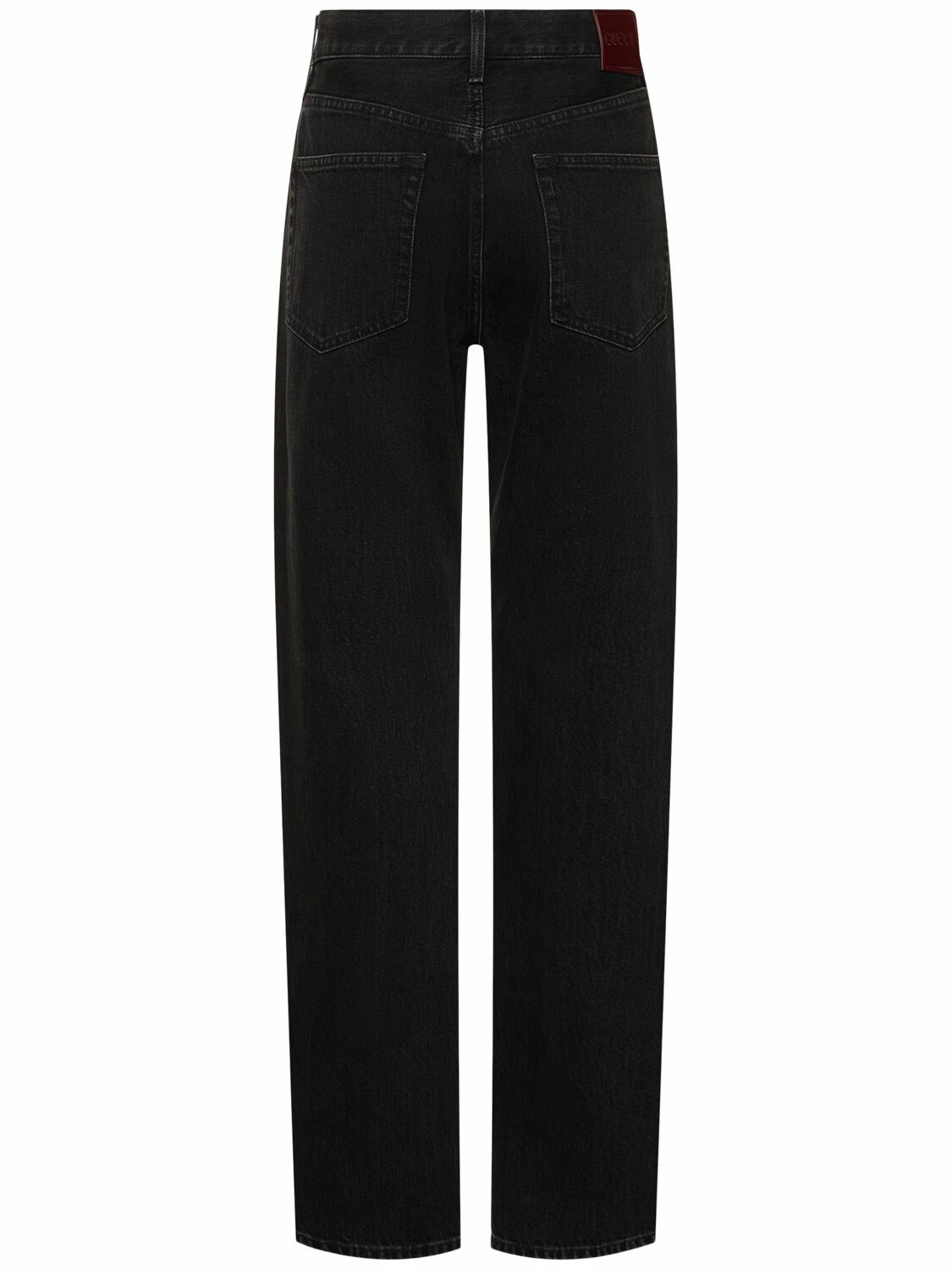 GUCCI Denim Straight Jeans with Laser Detail Gucci